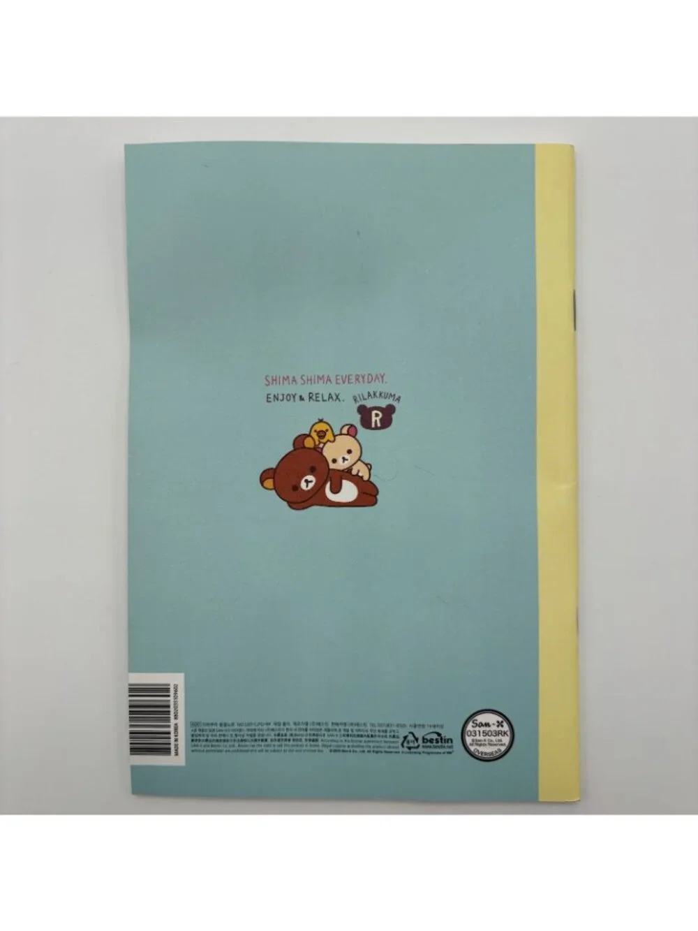 Rilakkuma Brown Bear Zippered Coin Pouch Pencil Case and Small Notebook Japan